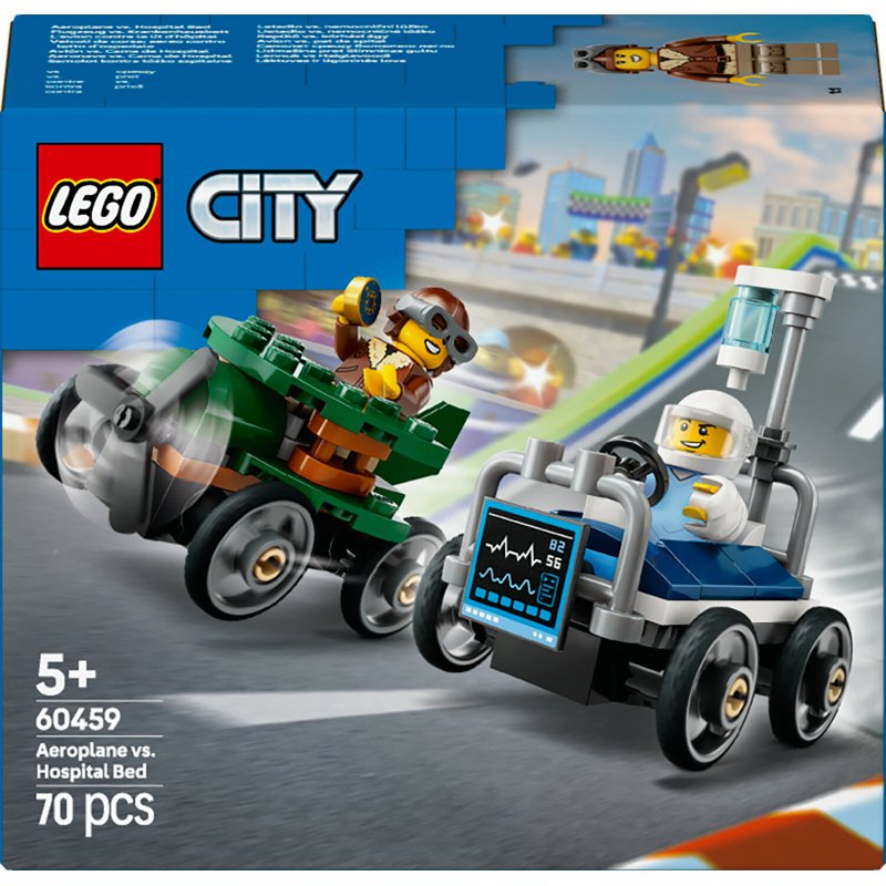 60459 City Flugzeug vs. Krankenhausbett
