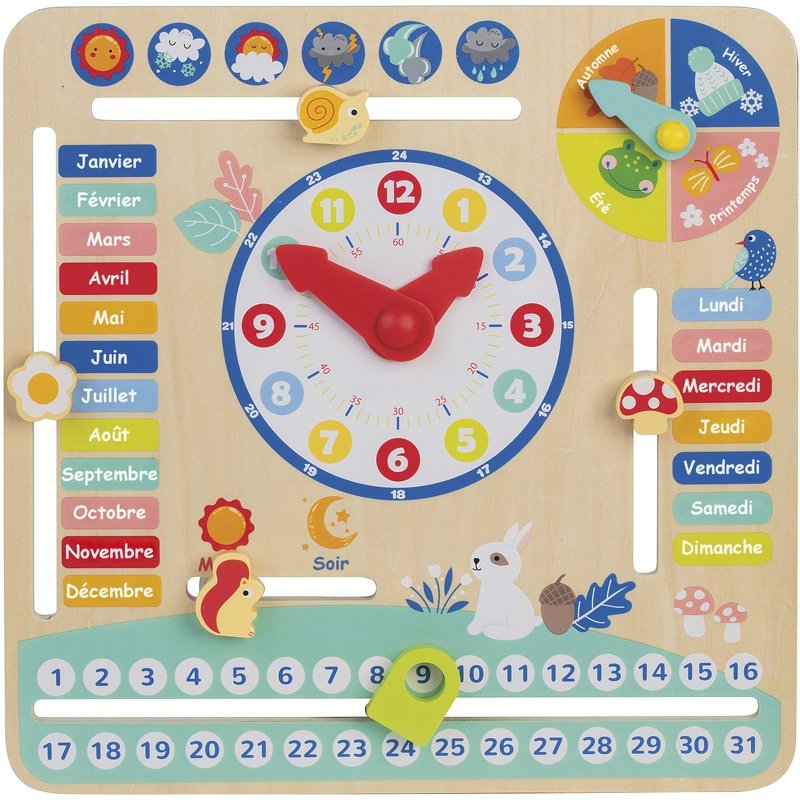 CALENDRIER 30X30CM BOIS