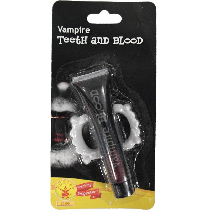 Rubie's Tube De Faux Sang Et Dentier De Vampire