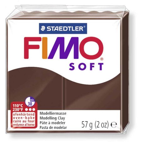 FIMO SOFT 57G CHOCOLAT 75 BT6