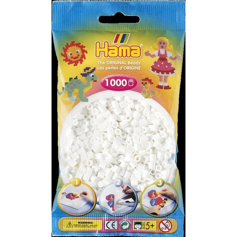 JBM Midi Sachet 1000 Perles Blanche