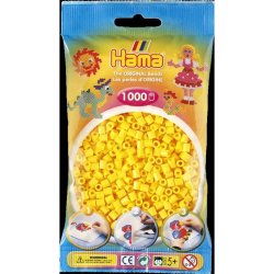 SAC 1000 PERLES JAUNES HAMA