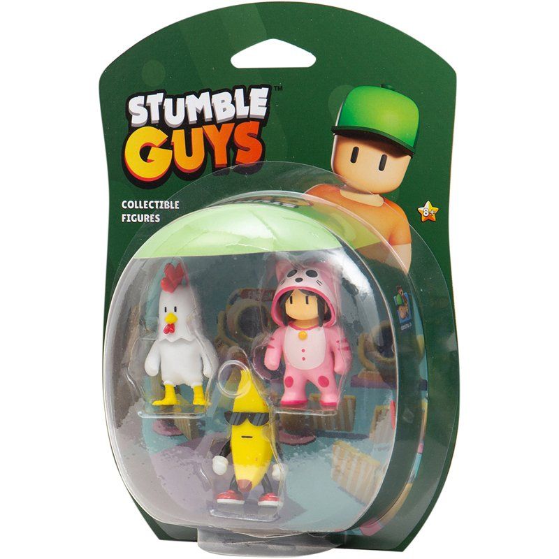 PACK 3 FIG 6CM STUMBLE GUYS