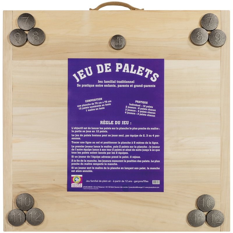 PLANCHE 70X70CM PALETS BREIZH