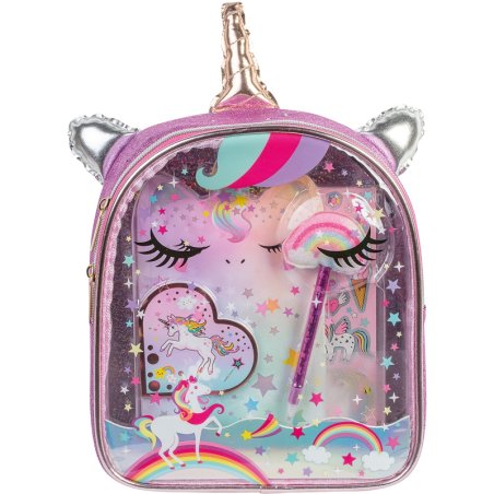 SAC PAPETERIE 24CM LICORNE