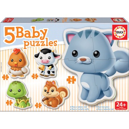 5 BABY PUZ 3 A 5P GDS ANIMAUX