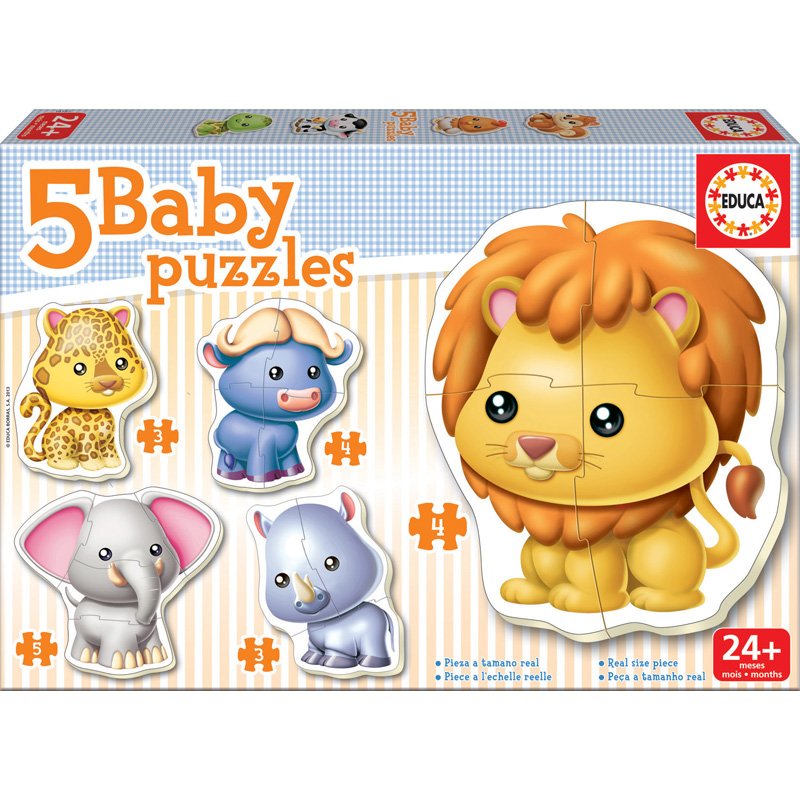 5 BABY PUZ 3 A 5P GDS ANIMAUX