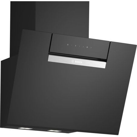 Bosch DWK67FN60 hotte Montée au mur Noir 768 m³/h