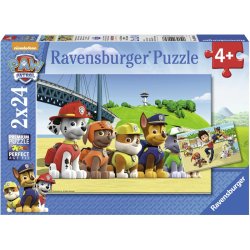 RAV Puzzle PAW: Heldenhafte Hunde   2x24 | 090648 / 2 x 24 Teile