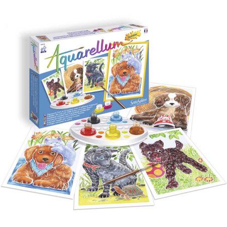 Coffret Sentosphère compatible - Aquarellum Junior : Chiots