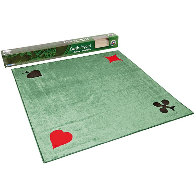 Cartamundi Tapis Tissé 4 As - Qualite Dralon - 77X77 Cm - Boîte Cadeau