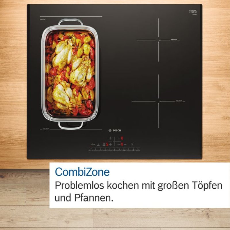 Bosch HEB517BB4 NVS645CB6E set d'appareils de cuisine Plaque avec zone à induction Four électrique