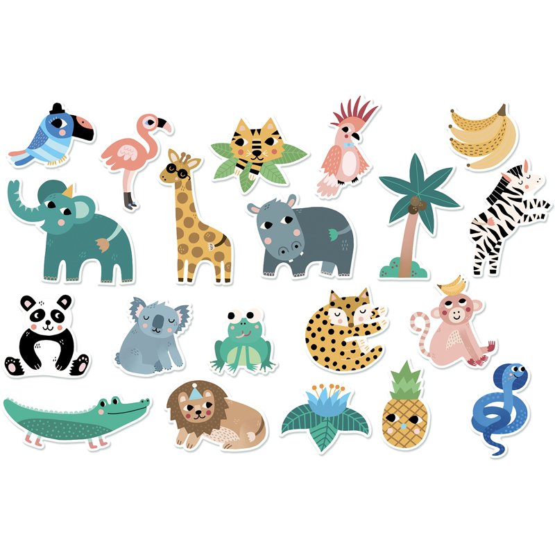 SET 20 MAGNETS JUNGLE [SPE]