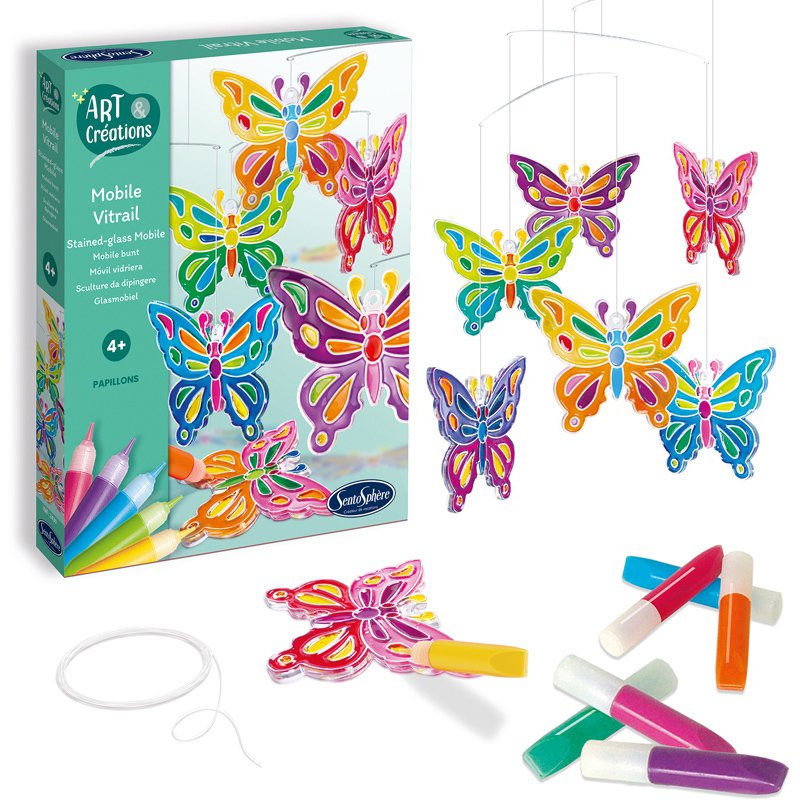 ART DU SEQUIN VITRAIL PAPILLON