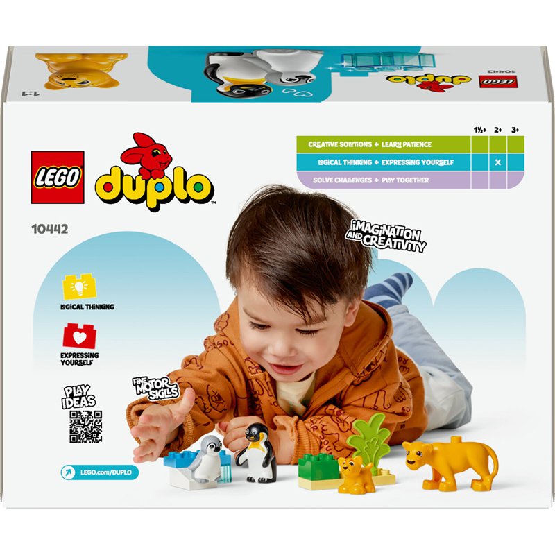 10442 DUPLO Town Wildtier-Familien: Pinguine und Löwen