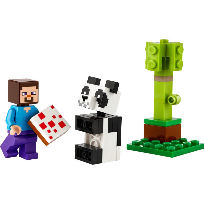 30672 Minecraft Steve mit Baby-Panda