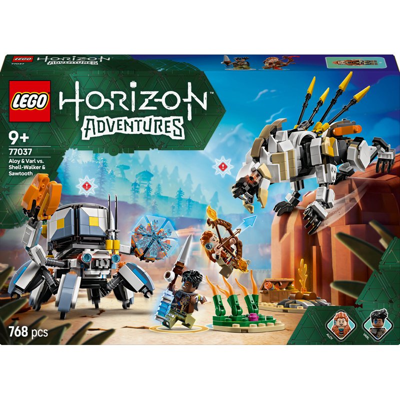 77037 Horizon Adventures Aloy und Varl vs. Panzerwanderer und Sägezahn