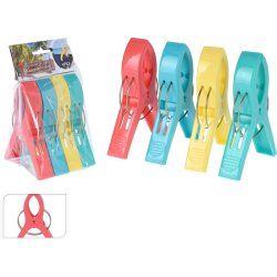 4 PINCE SERVIETTE 12X8CM