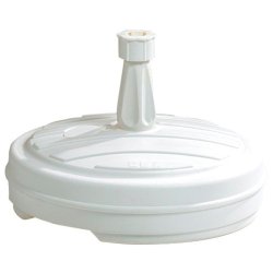 PIED PARASOL PLASTIQ ROND BLC