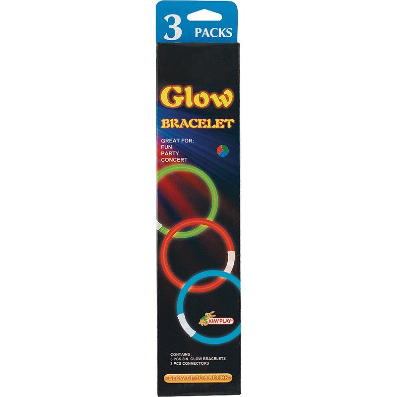 Kim'Play 3 Bracelets Phosphorescent