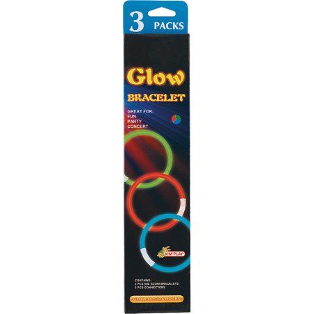 Kim'Play 3 Bracelets Phosphorescent