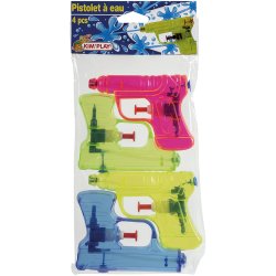 4 PISTOLETS A EAU 1 JET 12CM