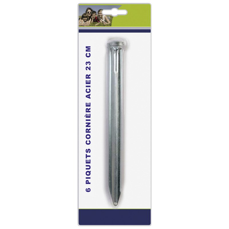 6 PIQ CORNIERE ACIER 23CM