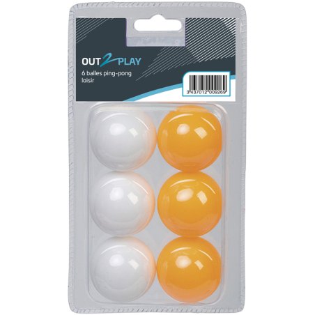 6 BALLES PING PONG LOISIR