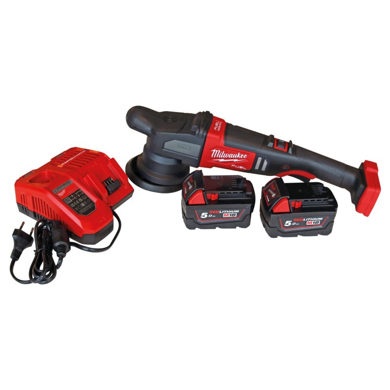 Milwaukee M18 FUEL FROP21-502X 18v Random Orbital Polisher Inc 2x 5.0Ah Batt