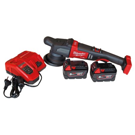 Milwaukee M18 FUEL FROP21-502X 18v Random Orbital Polisher Inc 2x 5.0Ah Batt