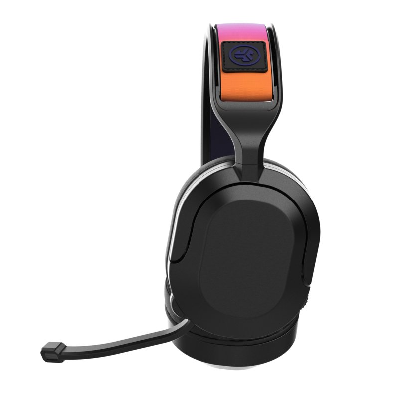 Jlab Nightfall Wireless Gaming Headset Black Duale Wireless-Verbindungen über USB oder Bluetooth, Drehbares Mikrofon,