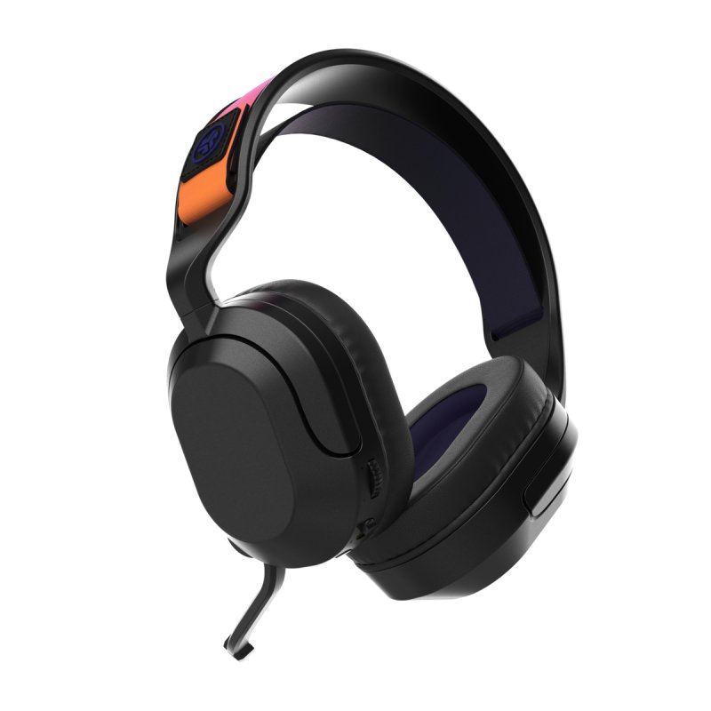 Jlab Nightfall Wireless Gaming Headset Black Duale Wireless-Verbindungen über USB oder Bluetooth, Drehbares Mikrofon,