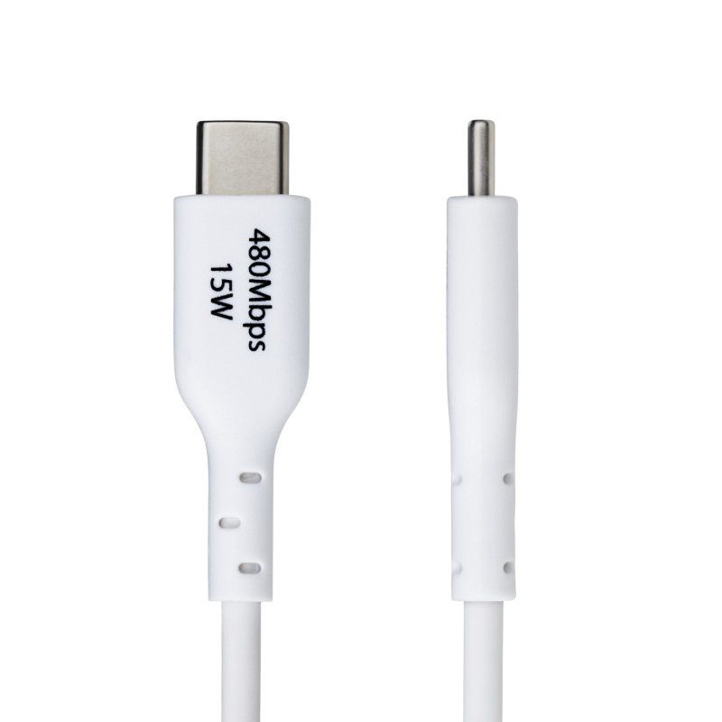 StarTech.com USB2AC1MNCWHE câble USB USB 2.0 1 m USB A USB C Blanc