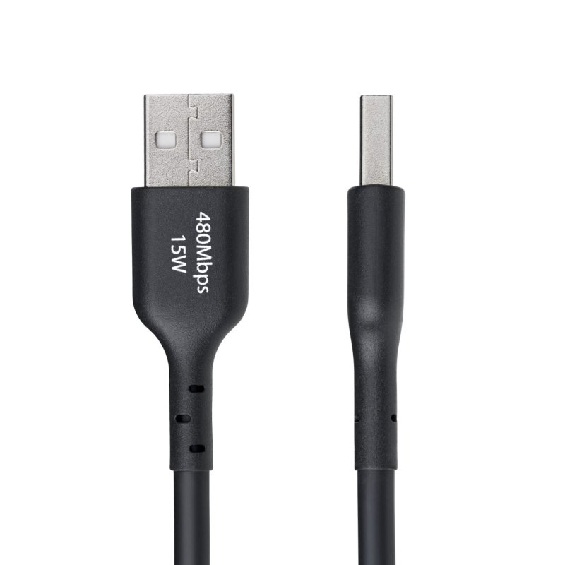 StarTech.com 4m (13ft) USB-A to USB-C Charging Cable, Charge & Sync, 3A, USB 2.0, TPE Jacket - Black USB Charging Cord