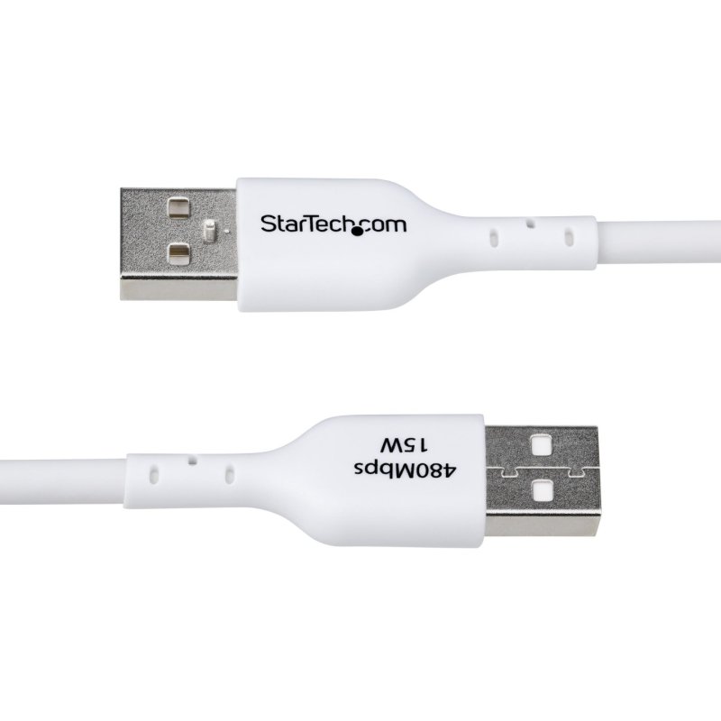 StarTech.com 3m (9.8ft) USB-A to USB-C Charging Cable, Charge & Sync, 3A, USB 2.0, TPE Jacket - White USB Charging Cord