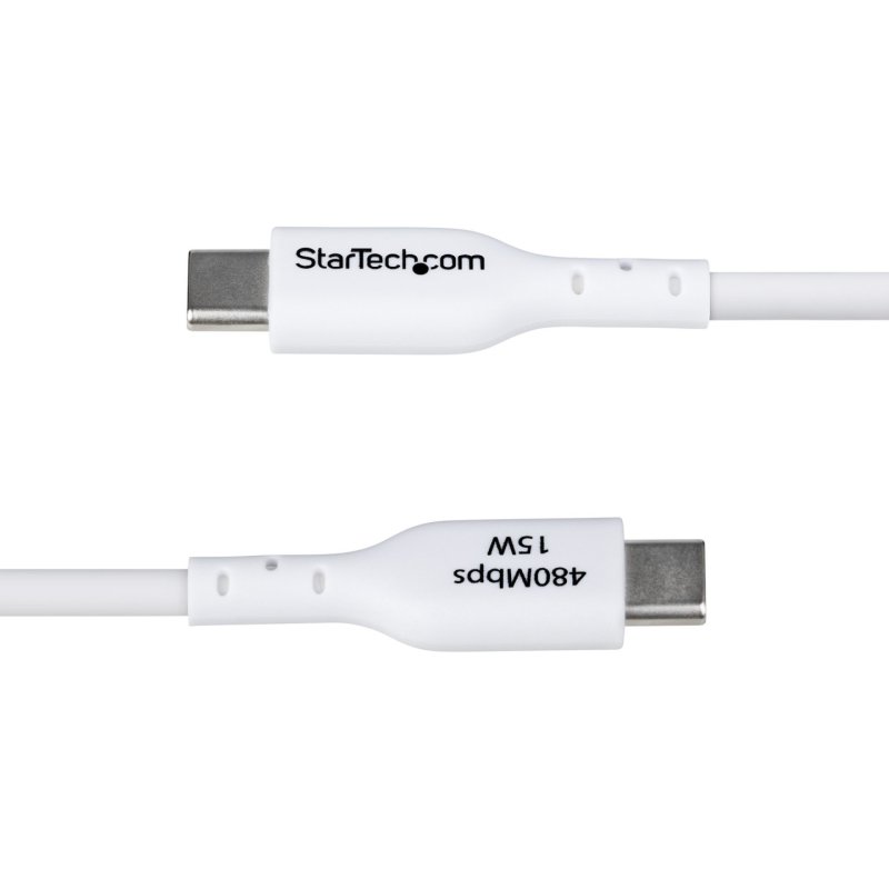 StarTech.com USB2AC2MNCWHE câble USB USB 2.0 2 m USB A USB C Blanc