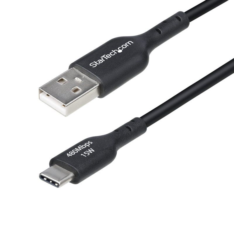 StarTech.com USB2AC1MNC câble USB USB 2.0 1 m USB A USB C Noir