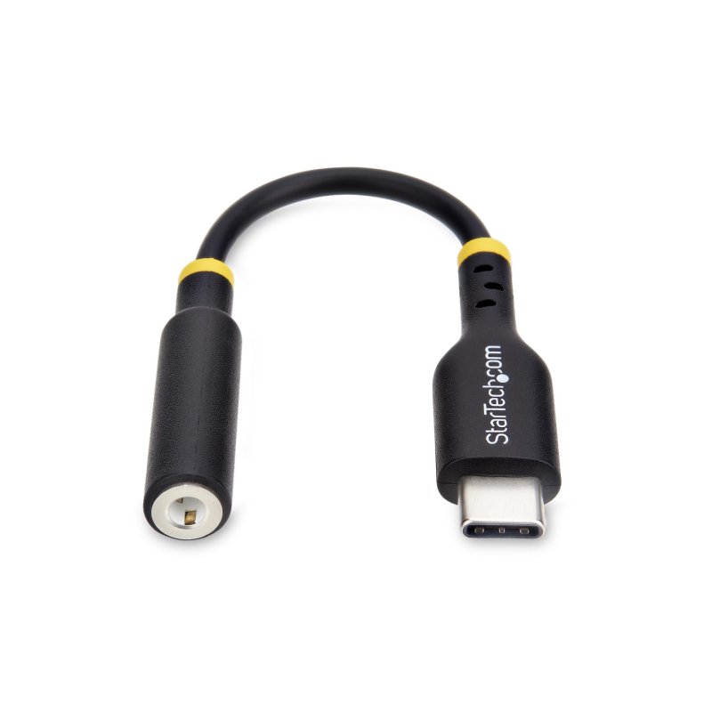 StarTech.com USBCAUDIO2 changeur de genre de câble USB Type-C 2.0 3,5 mm Noir