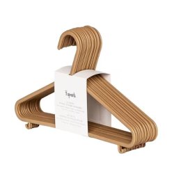 3 Sprouts SP3IHWBRN15 clothing hanger Brown