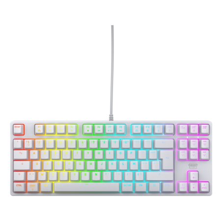 CHERRY K4V2 RGB Tenkeyless White edition, Mechanical gaming keyboard, French