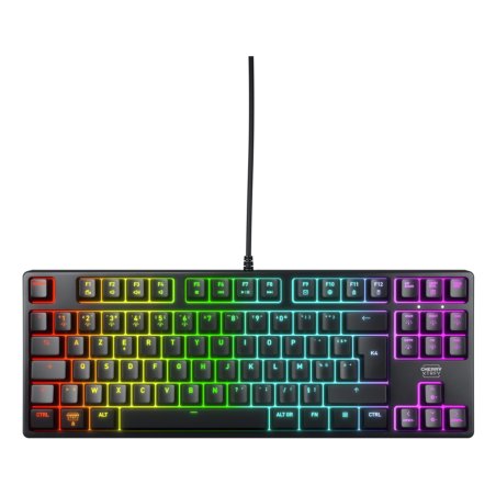 CHERRY K4V2 TKL clavier Jouer USB AZERTY Français Noir