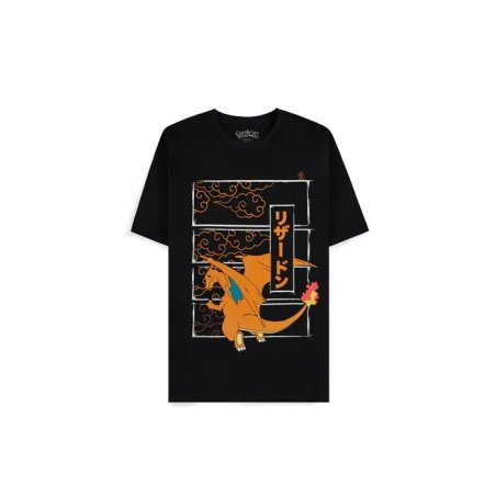 Pokémon - T-shirt Homme à manches courtes Dracaufeu - S
