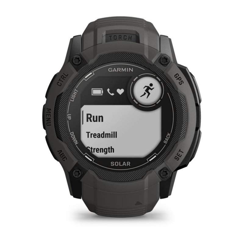 Garmin Instinct 2X Solar 2.79 cm (1.1 ) MIP 50 mm Digital 176 x 176 pixels Touchscreen Graphite GPS (satellite)
