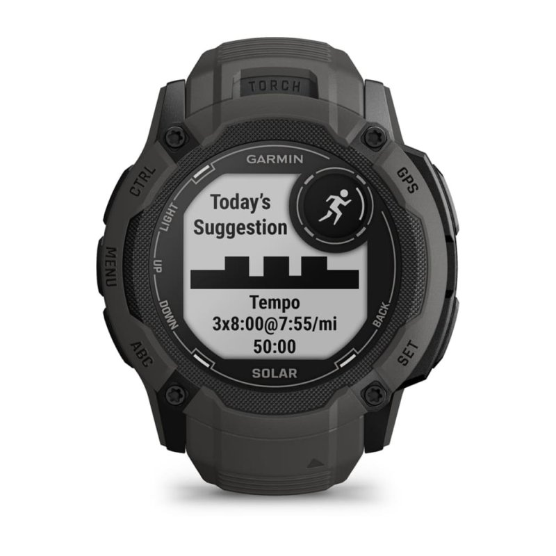 Garmin Instinct 2X Solar 2.79 cm (1.1 ) MIP 50 mm Digital 176 x 176 pixels Touchscreen Graphite GPS (satellite)