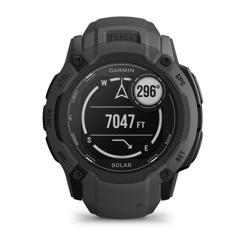 Garmin Instinct 2X Solar 2.79 cm (1.1 ) MIP 50 mm Digital 176 x 176 pixels Touchscreen Graphite GPS (satellite)