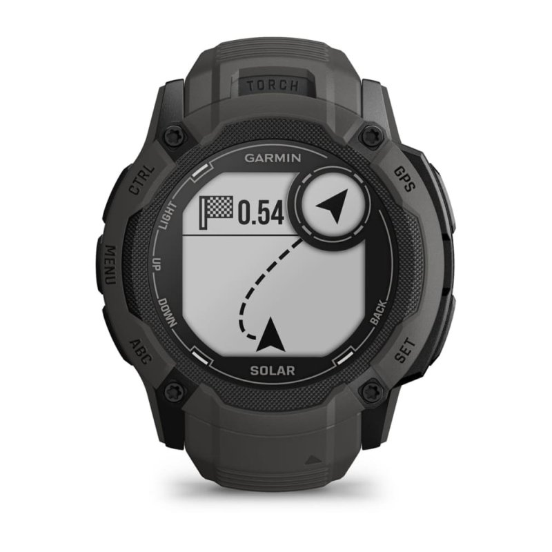Garmin Instinct 2X Solar 2.79 cm (1.1 ) MIP 50 mm Digital 176 x 176 pixels Touchscreen Graphite GPS (satellite)