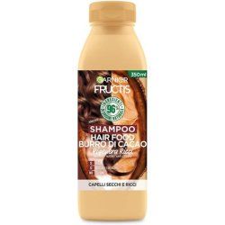 Garnier Fructis Hair Food Cocoa Butter Regeneration Shampoo for Dry Hair and Curls 97% Natural Ingredients Silicone