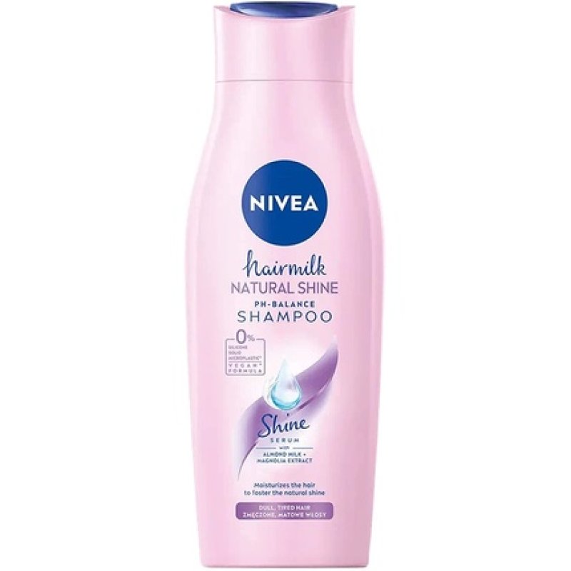 Nivea Hairmilk Natural Shine Milky Shine Trigger Shampoo 400ml