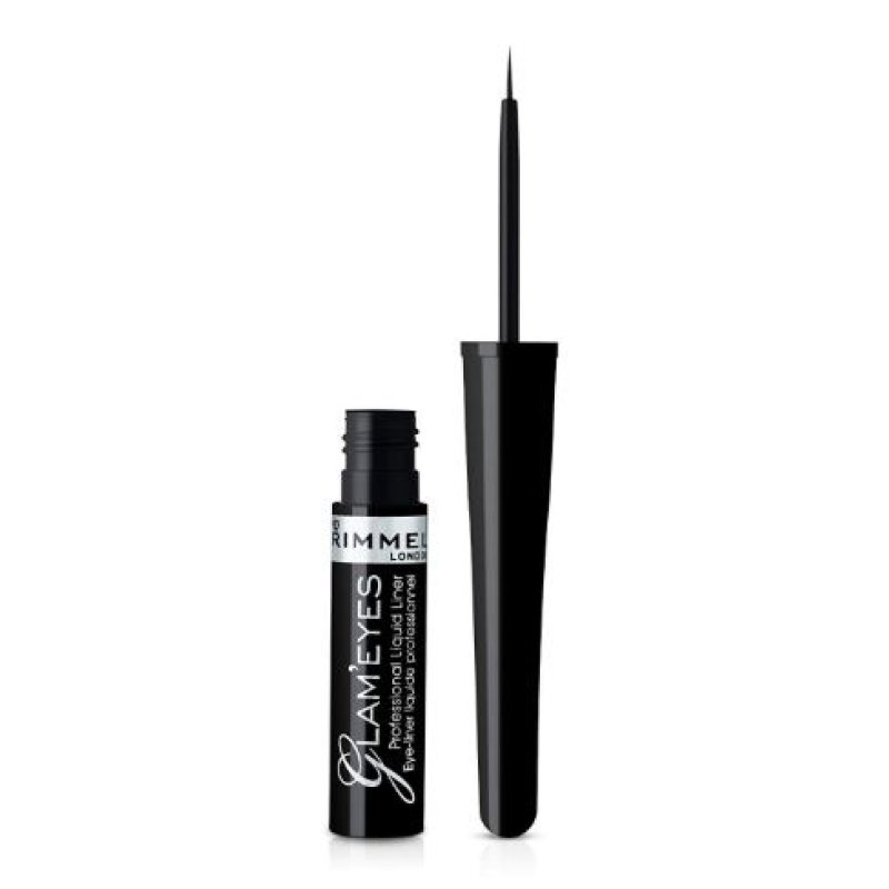 Rimmel Glam'Eyes Professional, 001 Black Glamour, 3.5ml