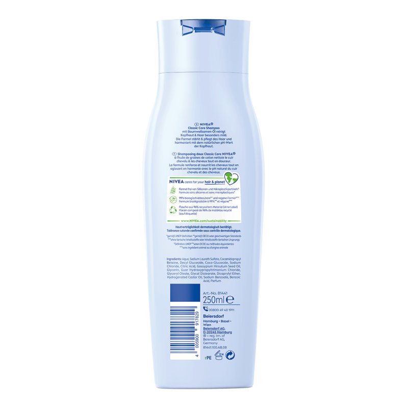 Nivea Shampoo Classic Mild 250ml